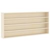vidaXL Wall Display Case Wall-Mounted Beige 80 x 8.5 x 36 cm