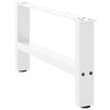 vidaXL Coffee Table Legs White 2 pcs 60x(30-31) cm Steel