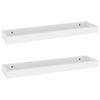 vidaXL Loggia Wall Shelves 2 pcs White 60x15x4 cm MDF