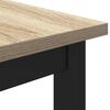 vidaXL Table Sonoma Oak 100 x 50 x 76.5 cm Engineered Wood and Steel
