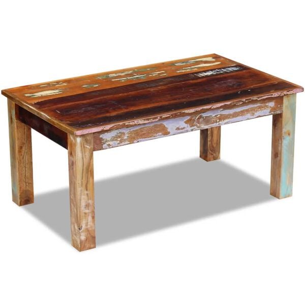 vidaXL Coffee Table Solid Reclaimed Wood 100x60x45 cm