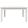 vidaXL Garden Table White 82.5x82.5x45 cm Solid Wood Pine