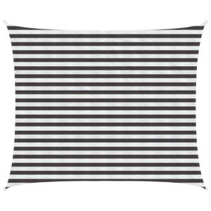 vidaXL Sunshade Sail Anthracite and White 2.5 x 3 m HDPE