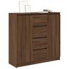 vidaXL Sideboard with Drawers Brown Oak 100.5x35x98.5 cm Engineered Wood