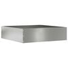 vidaXL Lawn Edging 50 x 50 x 13 cm Galvanised Steel Silver