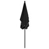 vidaXL Garden Parasol with Pole 210x140 cm Black
