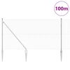 vidaXL Fence Post Silver 100 x 1 m (13 mm mesh) Steel