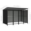 vidaXL Outdoor Dog Kennel 253x133x164 cm