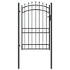vidaXL Fence Gate with Spikes EMMEN 200 x 100 cm Powder-coated steel