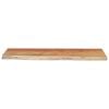 vidaXL Wall Shelf 80x30x2.5 cm Rectangular Solid Wood Acacia Live Edge