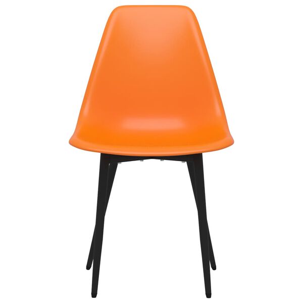 vidaXL Dining Chairs 6 pcs Orange PP