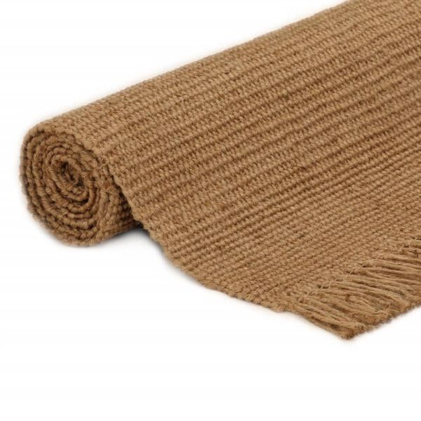 vidaXL Rug with Tassels 160x230 cm Jute