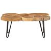 vidaXL Coffee Table 36 cm 6 Trunks Solid Wood Acacia