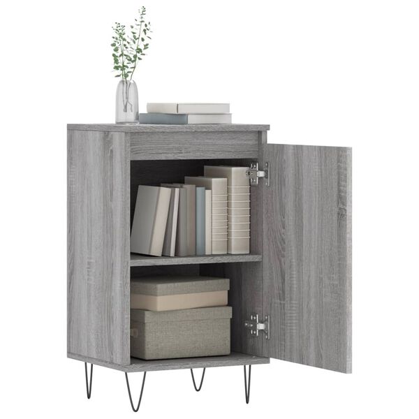 vidaXL Sideboards 2 pcs Grey Sonoma 40x35x70 cm Engineered Wood