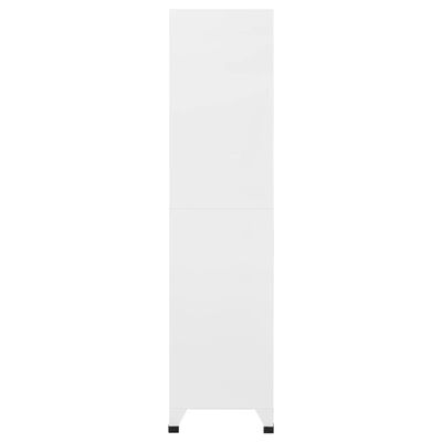 vidaXL Locker Cabinet Light Grey and Dark Grey 90x40x180 cm Steel