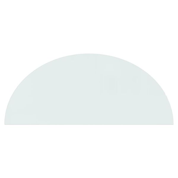 vidaXL Fireplace Glass Plate Half Round 1200x500 mm