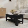 vidaXL Coffee Table Black 102x55x42 cm Engineered Wood