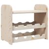 vidaXL Wine Rack with Top Board 43x25x37 cm Solid Wood Pine