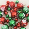 vidaXL Christmas Bauble Set 40 pcs Red and Green Plastic