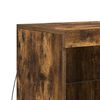 vidaXL Sideboard with LED Lights Smoked Oak 41x37x67 cm