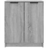 vidaXL Shoe Cabinet Grey Sonoma 59x35x70 cm Engineered Wood