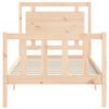 vidaXL Bed Frame without Mattress 100x200 cm Solid Wood Pine