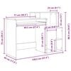 vidaXL Desk with Drawer Old Wood 120.5 x 44 x 88.5 cm Engineered Wood