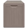 vidaXL Garden Storage Box 180L Brown PP Wood Look