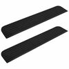 vidaXL Threshold Ramps 2 pcs 110x21x2,5 cm Rubber
