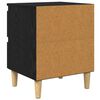 vidaXL Bed Cabinets 2 pcs Black Oak 40 x 35 x 50 cm Engineered Wood