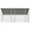 vidaXL Chicken Cage Silver 400 x 200 x 198.5 cm Galvanised Steel