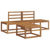 vidaXL Outdoor Sofa Set 3 pcs Natural Solid Acacia Wood