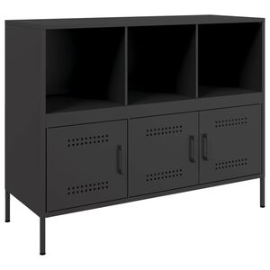 vidaXL Sideboard Black 100.5x39x79 cm Steel