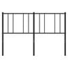 vidaXL Metal Replace Headboard Black 120 cm
