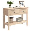 vidaXL Console Table 100x35x75 cm Solid Wood Pine