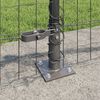 vidaXL Fence with Posts Grey 0.4 x 10 m Steel