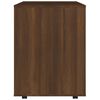 vidaXL Rolling Cabinet Brown Oak 60x53x72 cm Engineered Wood