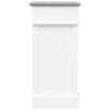 vidaXL Shoe Cabinet Grey 50x28x58 cm Paulownia Wood