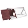 vidaXL Animal Rabbit Cage Brown Wood