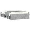 vidaXL Bed Frame without Mattress Concrete Grey 135x190 cm Double Double