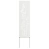 vidaXL Garden Privacy Screen White 32 x 140 cm Cold-rolled steel