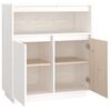 vidaXL Sideboard White 70x34x80 cm Solid Wood Pine