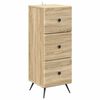 vidaXL Drawer Cabinet Sonoma Oak 33 x 34.5 x 90 cm Engineered Wood