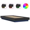 vidaXL Bed Frame with LED Lights without Mattress Black 90x200cm