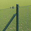vidaXL Fence with Posts Green 1 x 100 m Steel