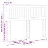 vidaXL Headboard Grey Sonoma 120 cm Engineered wood