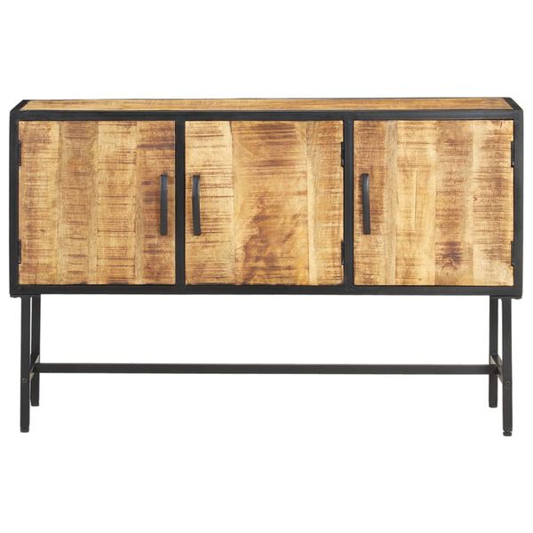 vidaXL Sideboard 110x30x70 cm Rough Mango Wood