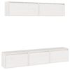 vidaXL TV Cabinets 5 pcs White Solid Wood Pine