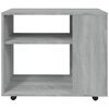 vidaXL Side Table Grey Sonoma 70x35x55 cm Engineered Wood