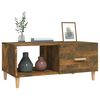 vidaXL Coffee Table Smoked Oak 89,5x50x40 cm Engineered Wood